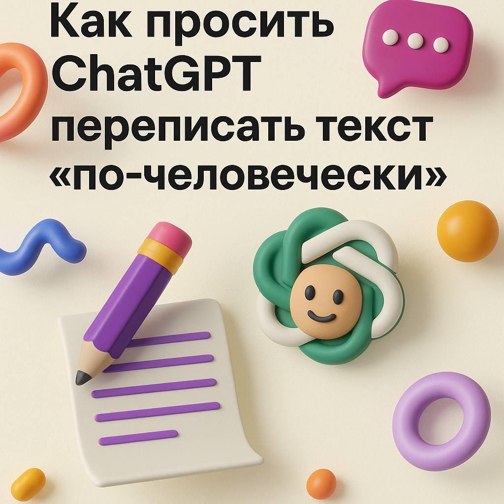 Как просить ChatGPT переписать текст по-человечески
